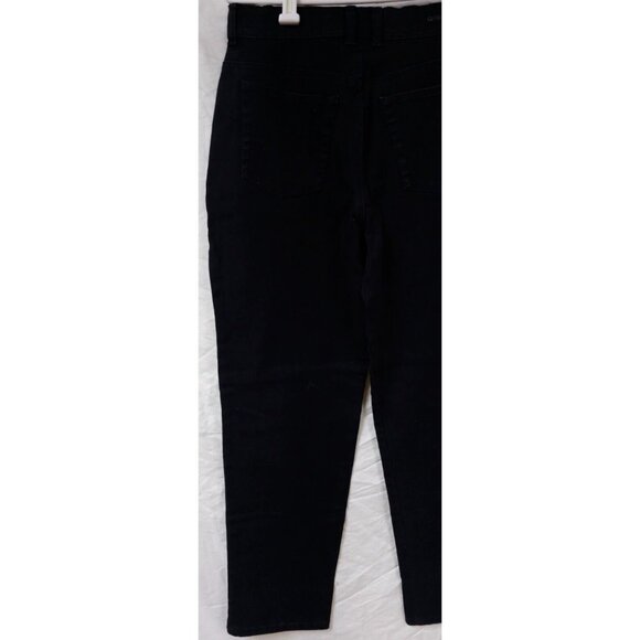 Gloria Vanderbilt Women 10 Short Black Stretch Hi Rise Straight Leg Jeans 28x29 - Picture 7 of 14